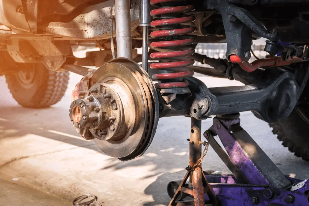 Where to place jack in truck